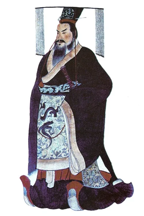 约十九世纪中叶所绘秦始皇像